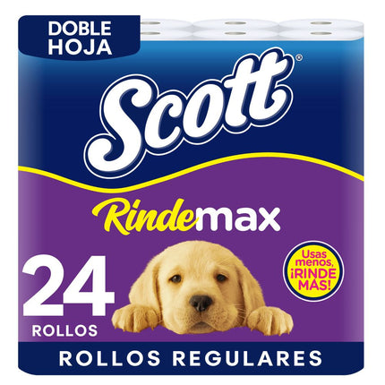 Papel Higiénico Scott Rindemax Doble Hoja 22 m 24 un.