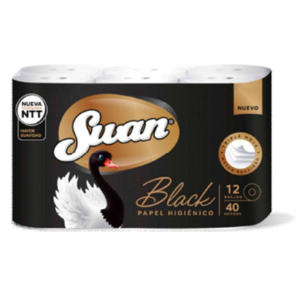 Papel Higiénico Swan Black 40 m 12 un.