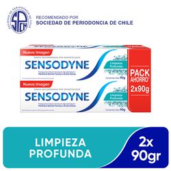 Pack 2 un. Pasta Dental Sensodyne Limpieza Profunda 90 g