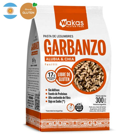 Pasta de Legumbres Wakas Garbanzo, Chía y Alubia 300 g