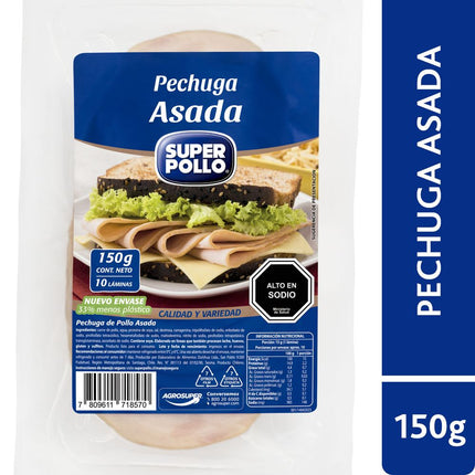 Pechuga de Pollo Asada Super Pollo 150 g