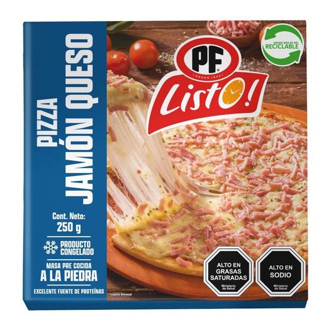 Pizza Jamón Queso Individual 250 g