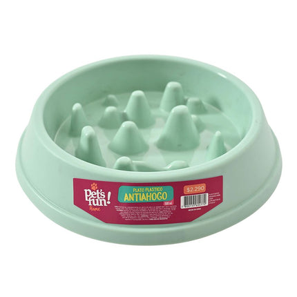 Plato Plástico Antiahogo Verde 500 ml