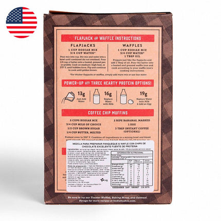 Premezcla Waffle Choc Chips Kodiak 510 g
