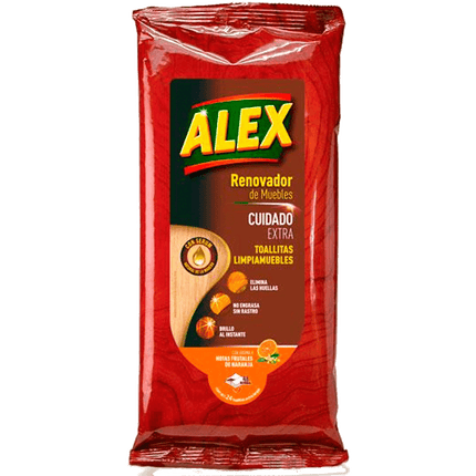 Toallitas Limpia Muebles Alex 24 un.