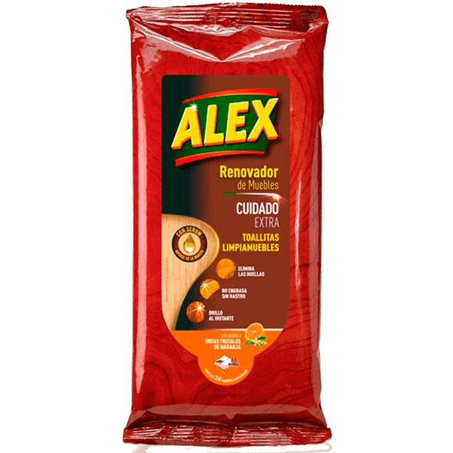 Toallitas Limpia Muebles Alex 24 un.