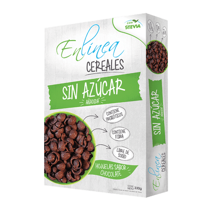 Cereal En Línea Hojuelas Chocolate con Stevia 330 g