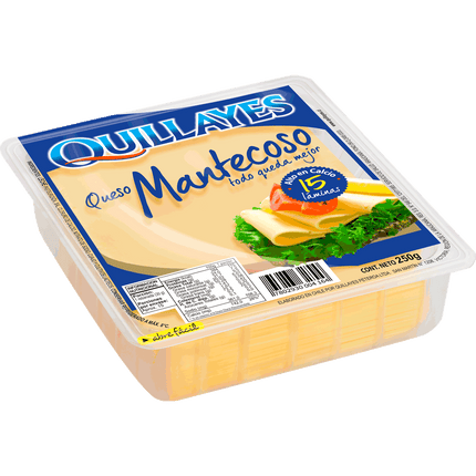 Queso Mantecoso Quillayes Envasado Laminado 250 g