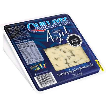 Queso Azul Quillayes Envasado Trozo 100 g