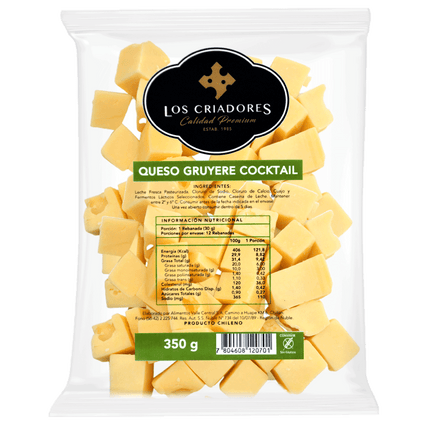 Queso Gruyere Los Criadores Envasado Trozo 350 g