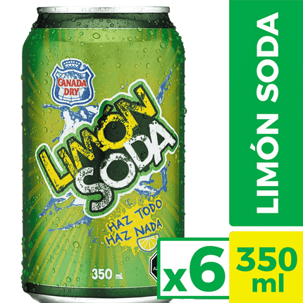 Pack 6 un. Bebida Limón Soda 350 cc