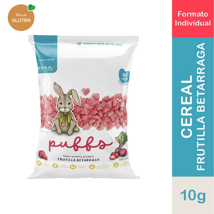 Puffs Kuna Foods Frutilla Betarraga 10 g