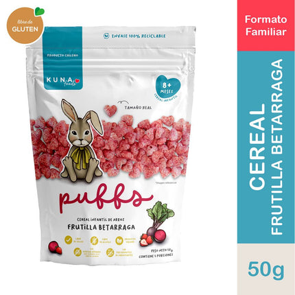 Puffs Kuna Foods Frutilla Betarraga 50 g