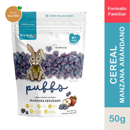 Puffs Kuna Foods Manzana Arándano 50 g