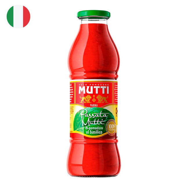 Puré de Tomate Mutti Passata Al Basilico 700 g