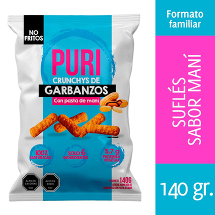 Soufflé Purisnacks Crunchy Maní 140 g