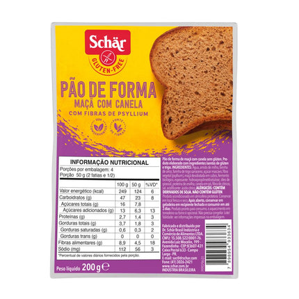 Pan Molde Schar Manzana y Canela 200 g