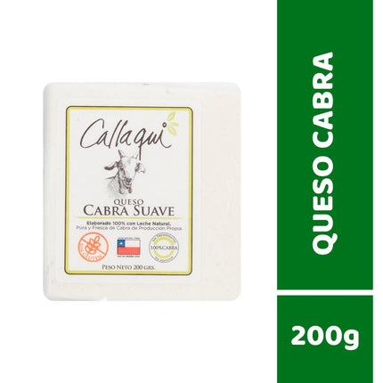 Queso Cabra Callaqui Envasado Trozo 200 g