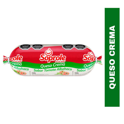 Queso Crema Soprole Sabor Tomate Albahaca 100 g