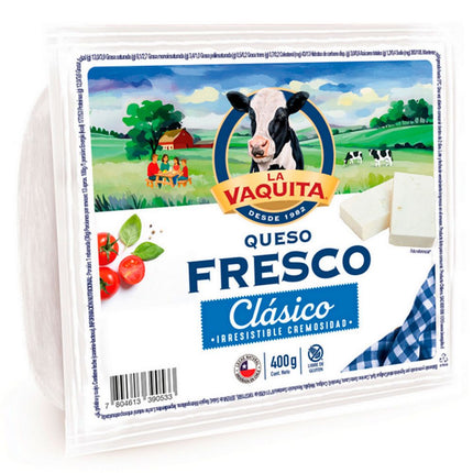Queso Fresco La Vaquita Envasado Trozo 400 g