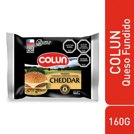 Queso Cheddar Colun Laminado 160 g