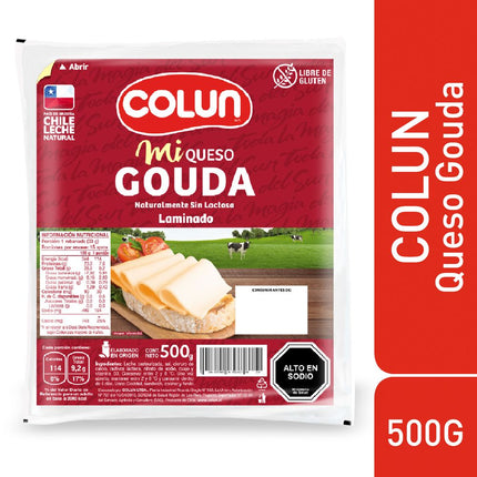 Queso Gauda Colun Laminado 500 g