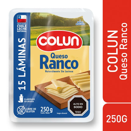 Queso Ranco Colun Laminado Rígido 250 g