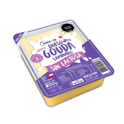 Queso Gouda Cuisine & Co Laminado Sin Lactosa 200 g