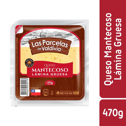 Queso Mantecoso Las Parcelas de Valdivia Envasado Laminado 470 g