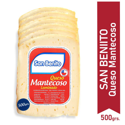 Queso Mantecoso San Benito Envasado Laminado 500 g
