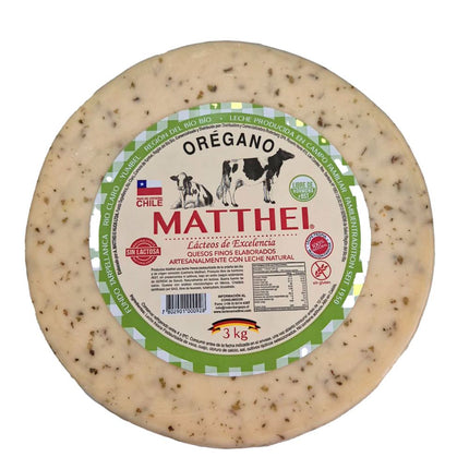 Queso Mantecoso Matthei con Orégano Granel