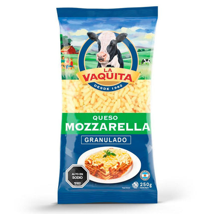 Queso Mozzarella La Vaquita Envasado Granulado 250 g