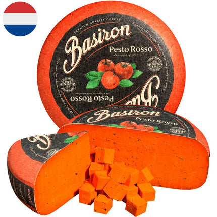 Queso Gauda Pesto Basiron Trozo Granel
