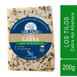 Queso de Cabra Los Tilos Ajo Albahaca 200 g