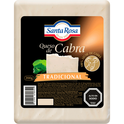Queso Cabra Santa Rosa Envasado Trozo 200 g