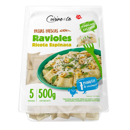 Ravioles Ricotta Espinaca Cuisine & Co 500 g