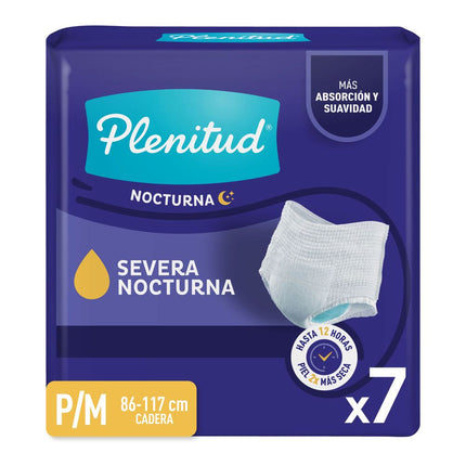 Ropa Interior Desechable Plenitud Nocturna Talla P/M 7 un.