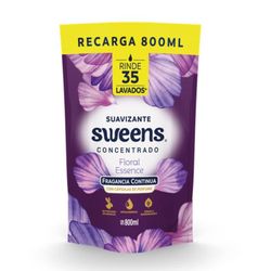Suavizante Sweens Concentrado Floral Doble Perfume 800 ml
