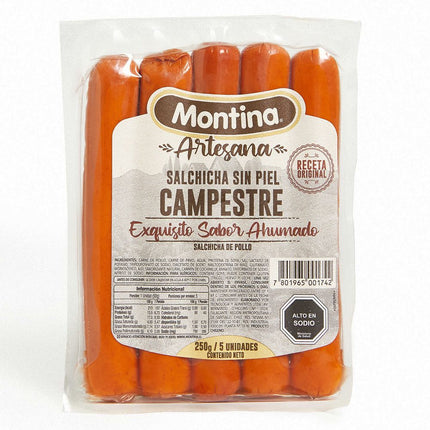 Salchicha Pollo La Montina Campestre Artesanal 250 g