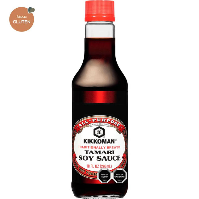 Salsa de Soya Kikkoman Tamari Sin Gluten 296 ml