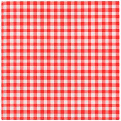 Servilleta Cuadrillé Rojo 100 un.
