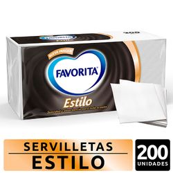 Servilletas Favorita Estilo Cóctel 200 un.
