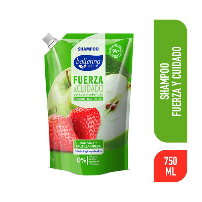 Shampoo Ballerina Fuerza & Cuidado Doypack 750 ml