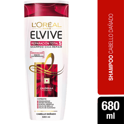 Shampoo Elvive Reparación Total 5 680 ml