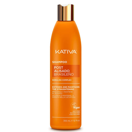 Shampoo Kativa Post Alisado Brasileño 355 ml
