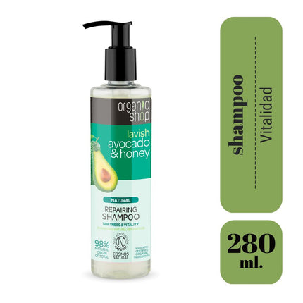 Shampoo Organic Shop Palta y Miel 280 ml