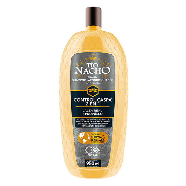 Shampoo Tío Nacho Control Caspa 2 en 1 950 ml