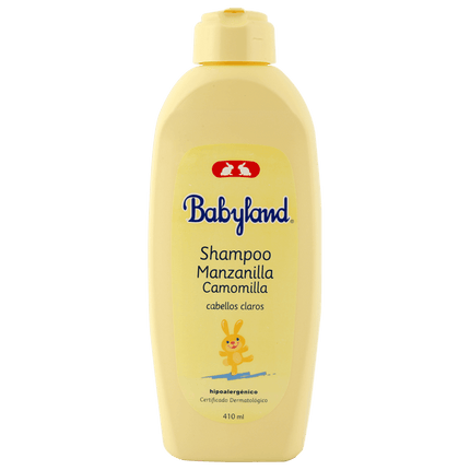 Shampoo Babyland Manzanilla Camomilla para Bebés y Niños 410 cc