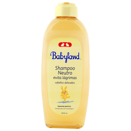 Shampoo Babyland Neutro para Bebés y Niños 410 cc