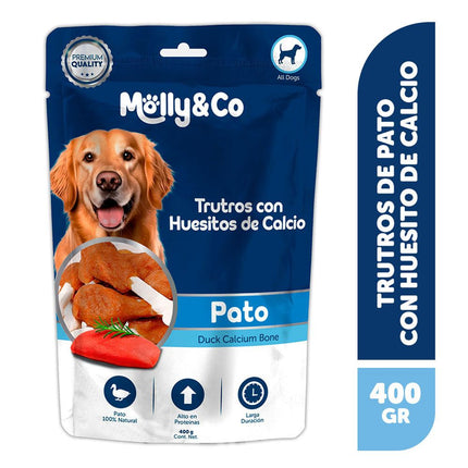 Snack Perros Trutros de Pato con Huesos de Calcio 400 g